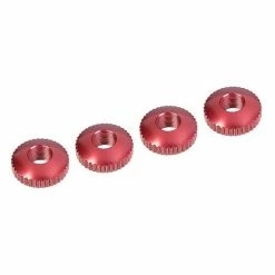 Corally Alum. Body Mount Cambered Nuts - 4 Pcs