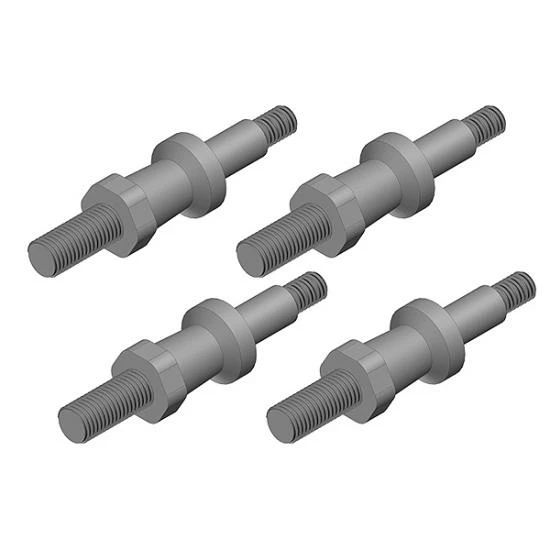 Corally Shock Screw - Steel - 4 Pcs
