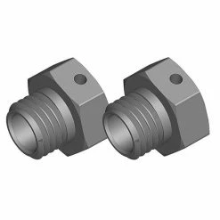 Corally Wheel Hex Adapter - Wide RTR - Aluminum - 2 Pcs