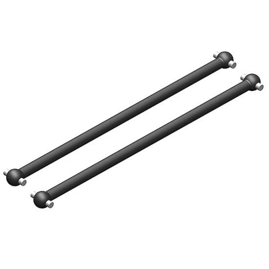 Corally Dogbones - Long - Rear - Steel - 2 Pcs