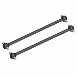 Corally Dogbones - Short - Rear - Steel - 2 Pcs