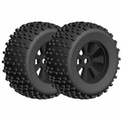 Corally Off-Road 1/8 Monster Truck Tires - Gripper - Glued On Black
