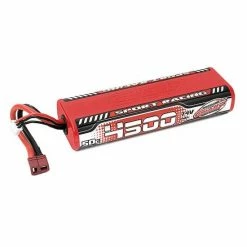 Corally 50C Round Case LiPo Battery - 4500Mah - 7.4v - Deans